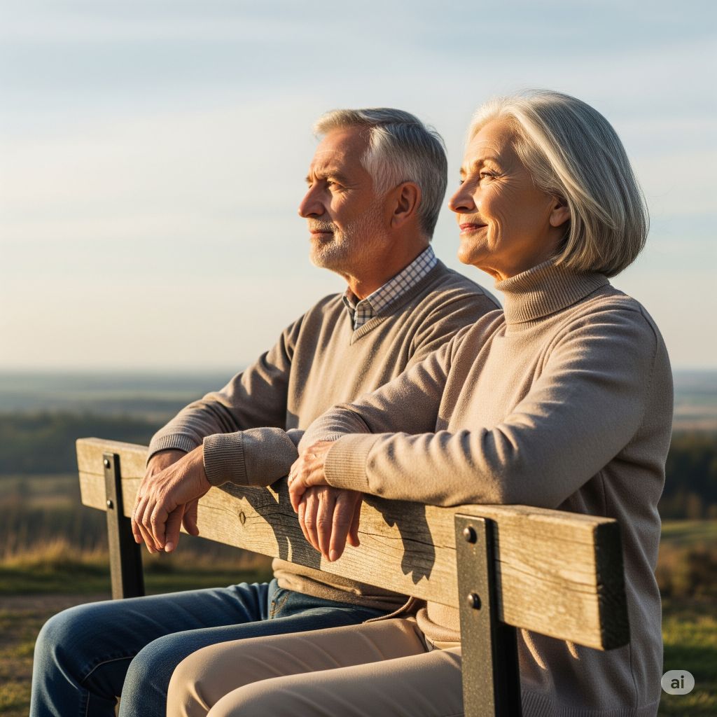 Älteres, glückliches Paar
